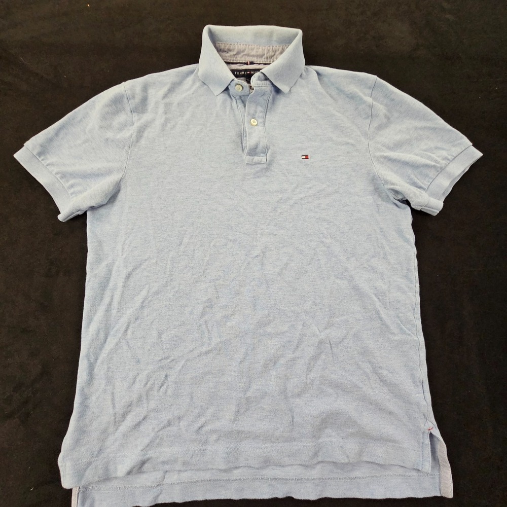 Tommy Hilfiger Blue Short Sleeve Classic Fit Polo Shirt Men's M